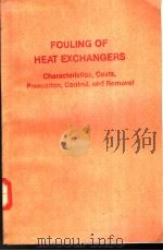 FOULING OF HEAT EXCHANGERS PDF电子版封面