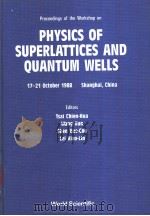 PHYSICS OF SUPERLATTICES AND QUANTUM WELLS PDF电子版封面