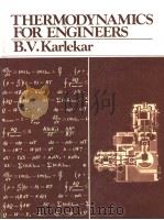 THERMODYNAMICS FOR ENGINEERS PDF电子版封面