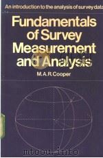 Fundamentals of Survey Measurement and Analysis PDF电子版封面