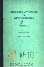 STOCHASTIC APPROACHES TO WATER RESOURCES VOLUME Ⅰ PDF电子版封面
