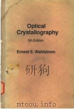 Optical Crystallography PDF电子版封面