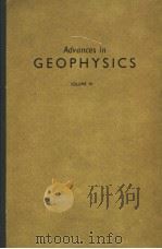 Advances in GEOPHYSICS PDF电子版封面