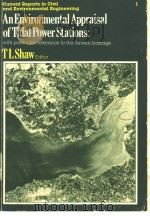An Environmental Appraisal of Tidal Power Stations PDF电子版封面