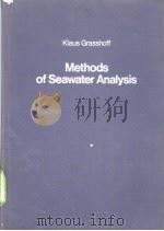 Methods of Seawater Analysis PDF电子版封面