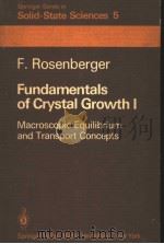 Fundamentals of Crystal GrowthⅠ（ PDF版）