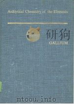 Analytical Chemistry of the Elements PDF电子版封面
