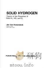 SOLID HYDROGEN PDF电子版封面 030641080X
