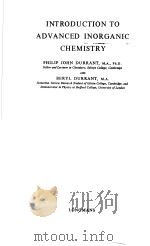 INTRODUCTION TO ADVANCED INORGANIC CHEMISTRY PDF电子版封面