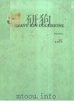 HEAVY ION COLLISIONS VOLUME 1 PDF电子版封面