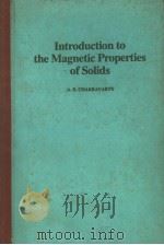 Introduction to the Magnetic Properties of Solids PDF电子版封面