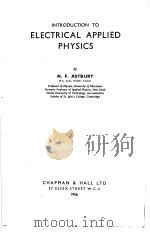 INTRODUCTION TO ELECTRICAL APPLIED PHYSICS PDF电子版封面