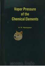 Vapor Pressure of the Chemical Elements PDF电子版封面