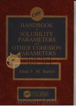 CRC Handbook of Solubility Parameters and Other Cohesion Parameters PDF电子版封面