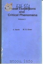 Phase Transitions and Critical Phenomena Volume 3 PDF电子版封面