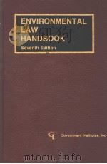 ENVIRONMENTAL LAW HANDBOOK PDF电子版封面 0865870985