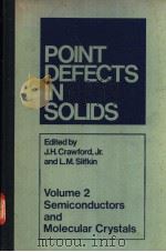 POINT DEFECTS IN SOLIDS Volume 2 PDF电子版封面