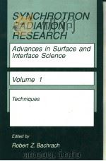 SYNCHROTRON RADIATION RESEARCH Volume 1 PDF电子版封面 0306438720