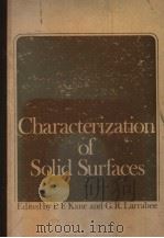 Characterization of Solid Surfaces PDF电子版封面