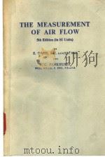 THE MEASUREMENT OF AIR FLOW PDF电子版封面