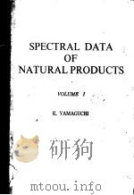 SPECTRAL DATA OF NATURAL PRODUCTS VOLUME I PDF电子版封面