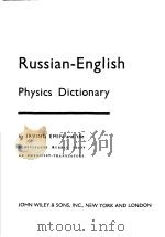 Russian-English physics Dictionary PDF电子版封面
