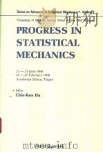 PROGRESS IN STATISTICAL MECHANICS PDF电子版封面