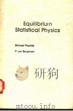 Equilibrium Statistical Physics PDF电子版封面