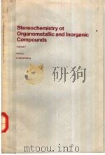 Stereochemistry of Organometallic and Inorganic Compounds Volume 1 PDF电子版封面