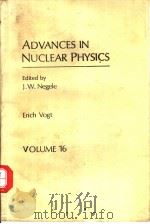 ADVANCES IN NUCLEAR PHYSICS VOLUME 16 PDF电子版封面