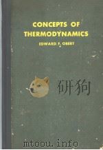 CONCEPTS TO THERMODYNAMICS PDF电子版封面