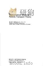 Mathematical Methods in Particle Transport Theory PDF电子版封面