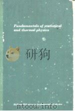 Fundamentals of statistical and thermal physics     PDF电子版封面     