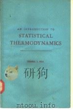 AN INTRODUCTION TO STATITICAL THERMODYNAMICS PDF电子版封面