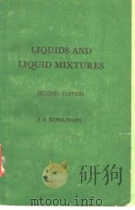 LIQUIDS AND LIQUID MIXTURES（ PDF版）