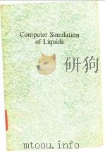 Computer Simulation of Liquids PDF电子版封面
