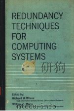 REDUNDANCY TECHNIQUES FOR COMPUTING SYSTEMS PDF电子版封面