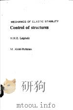 Control of structures PDF电子版封面