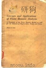 Concepts and Applications of Finite Element Analysis PDF电子版封面