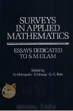 SURVEYS IN APPLIED MATHEMATICS PDF电子版封面