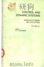 CONTROL AND DYNAMIC SYSTEMS PDF电子版封面