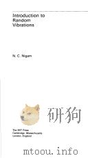 Introduction to Random Vibrations PDF电子版封面