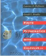 FINITE MATHEMATICS WITH CALCULUS PDF电子版封面 007029352X