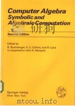 Computer Algebra Symbolic and Algebraic Computation PDF电子版封面
