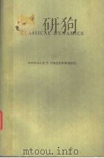 CLASSICAL DYNAMICS PDF电子版封面