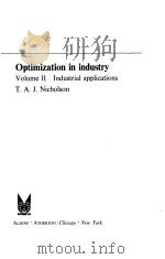 Optimization in industry Volume Ⅱ PDF电子版封面