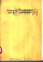 orthogonal Polynomials and their Applications PDF电子版封面