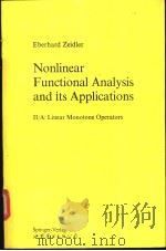 Nonlinear Funcational Analysis and its Applications PDF电子版封面 7506213087