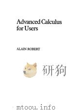 Advanced Calculus for Users PDF电子版封面 0444873244 ALAIN ROBERT