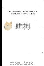 ASYMPTOTIC ANALYSIS FOR PERIODIC STRUCTURES PDF电子版封面